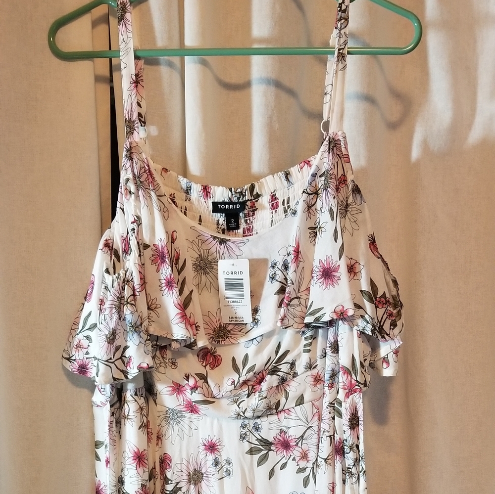 Torrid size 2 cold shoulder dress NWT